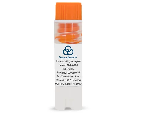 A vial of Ossium Inventa Human Mesenchymal Stem Cells (RUO)